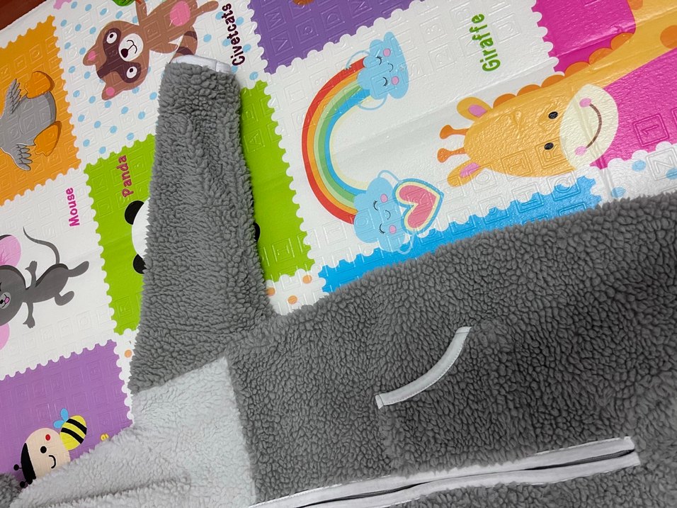 Gri Fermuarlı Bebek Erkek Tulumu - Görsel 4