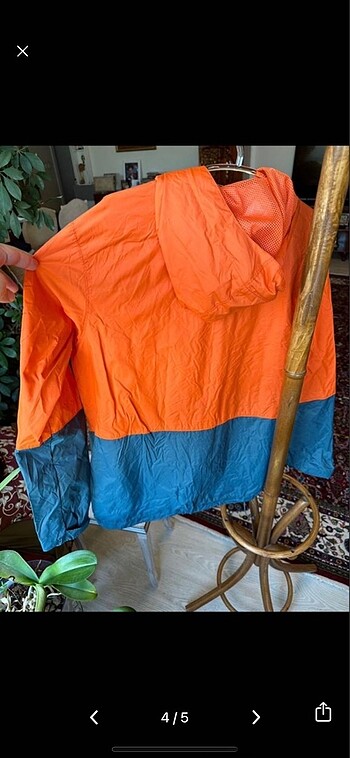 l Beden turuncu Renk Orjinal columbia yağmurluk