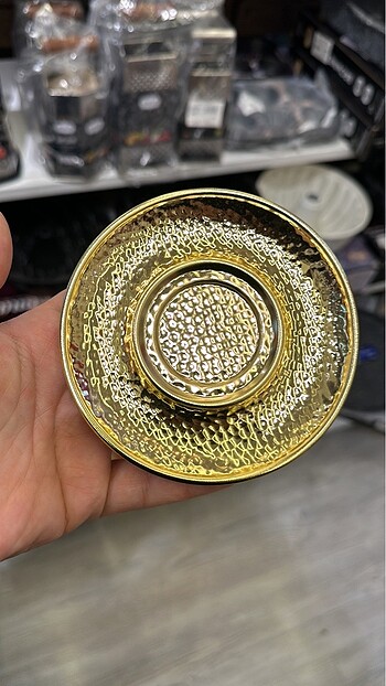 Gold çay tabaği