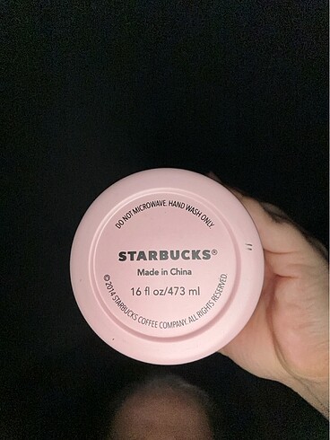Beden pembe Renk Starbuck termos bardak