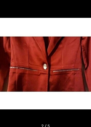 s Beden Y-London Kırmızı Saten Blazer Ceket