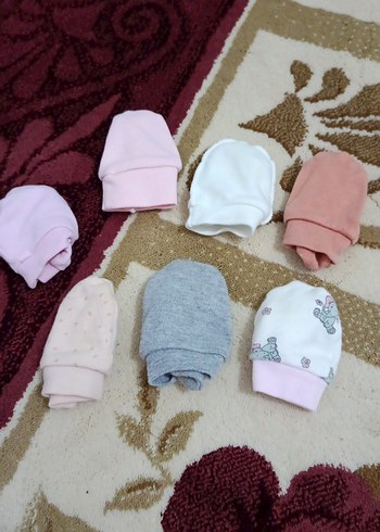 Nakışlı Kız Çocukları Pastel Renk Eldiven