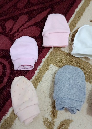 Beden Nakışlı Kız Çocukları Pastel Renk Eldiven
