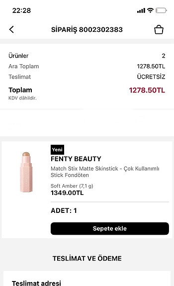  Beden Fenty beauty