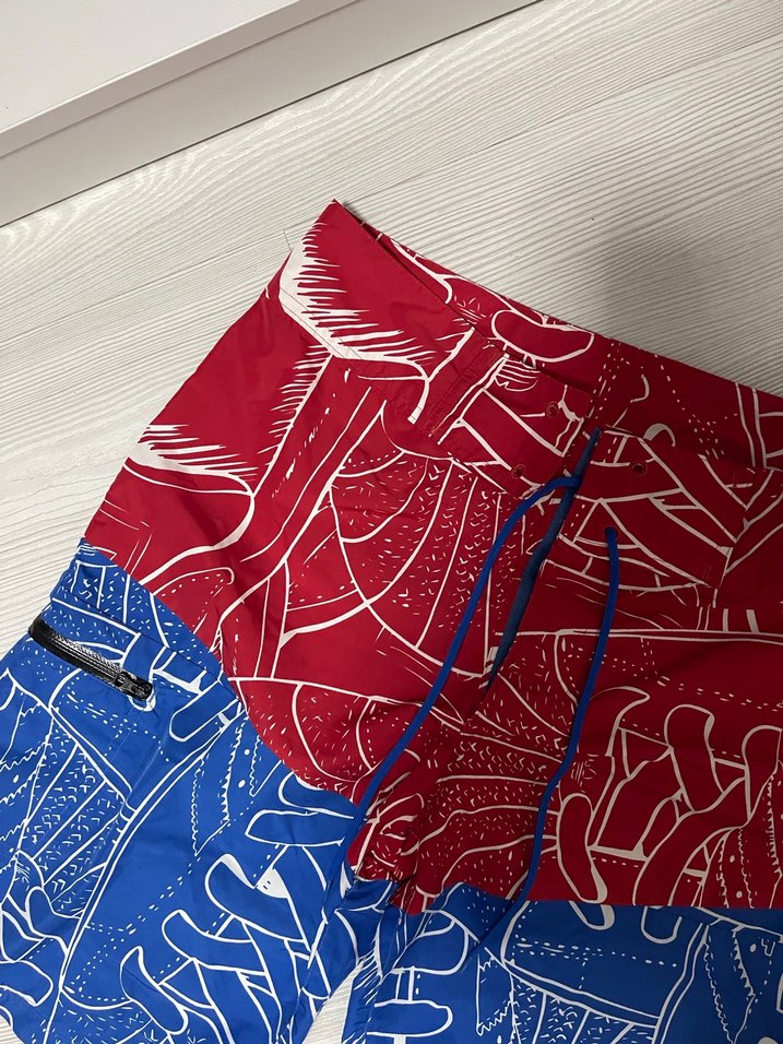 Renkli Bağcıklı Erkek Mini Şort - Görsel 4