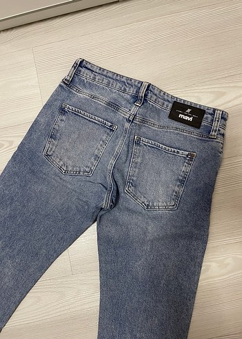 Erkek Mavi Denim Regular Fit Jean 28/27 ölçü - Görsel 4