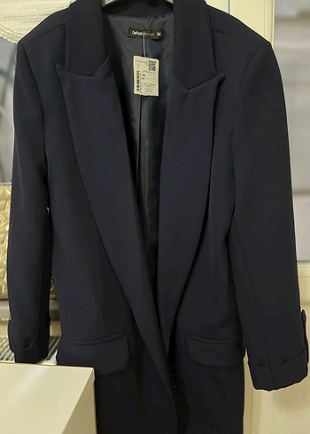 Lacivert Kadın Blazer Ceket - Görsel 3