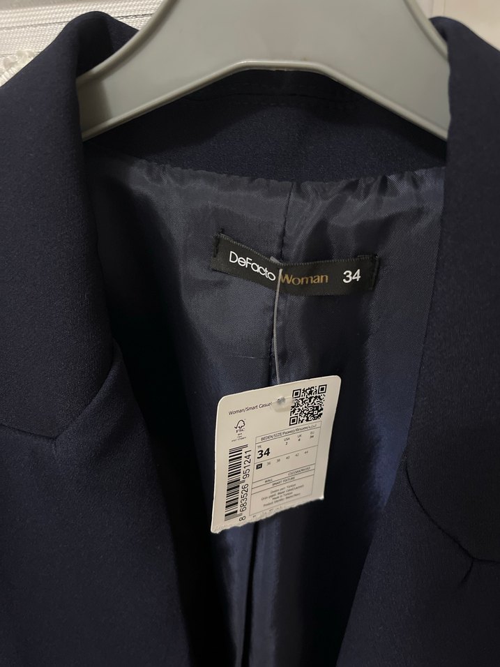 Lacivert Kadın Blazer Ceket - Görsel 4