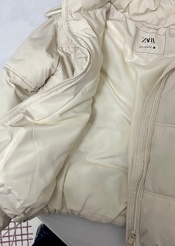 Beyaz Zara Şişme Mont - Görsel 3