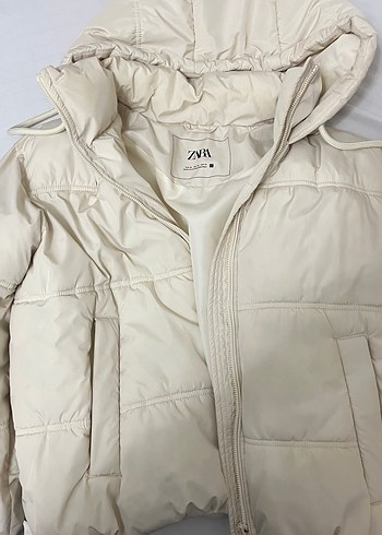 Beyaz Zara Şişme Mont - Görsel 5
