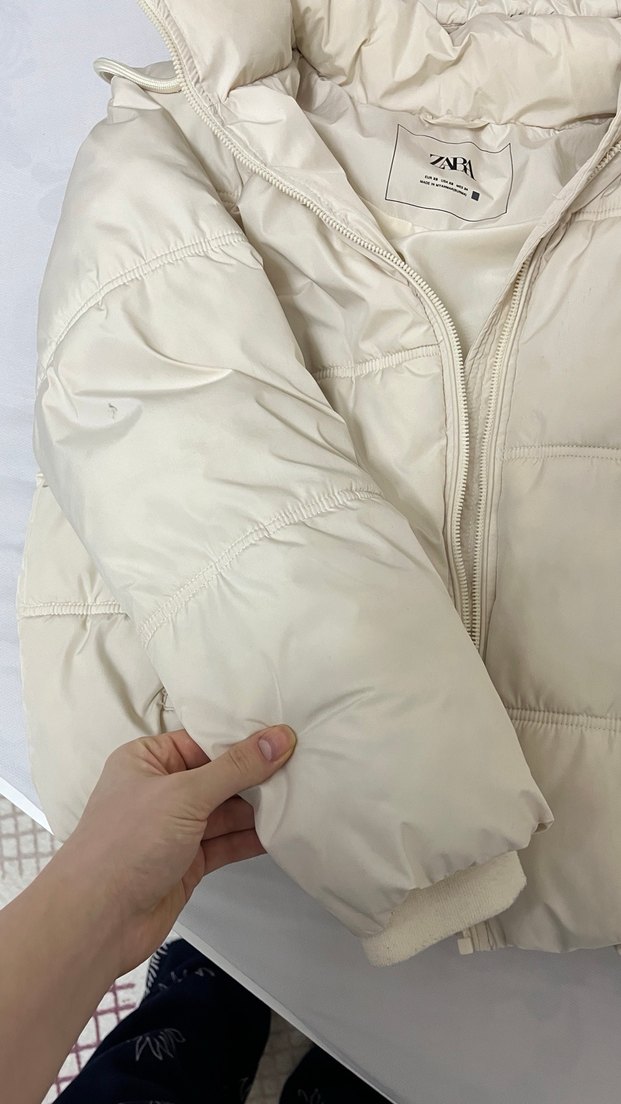 Beyaz Zara Şişme Mont - Görsel 2