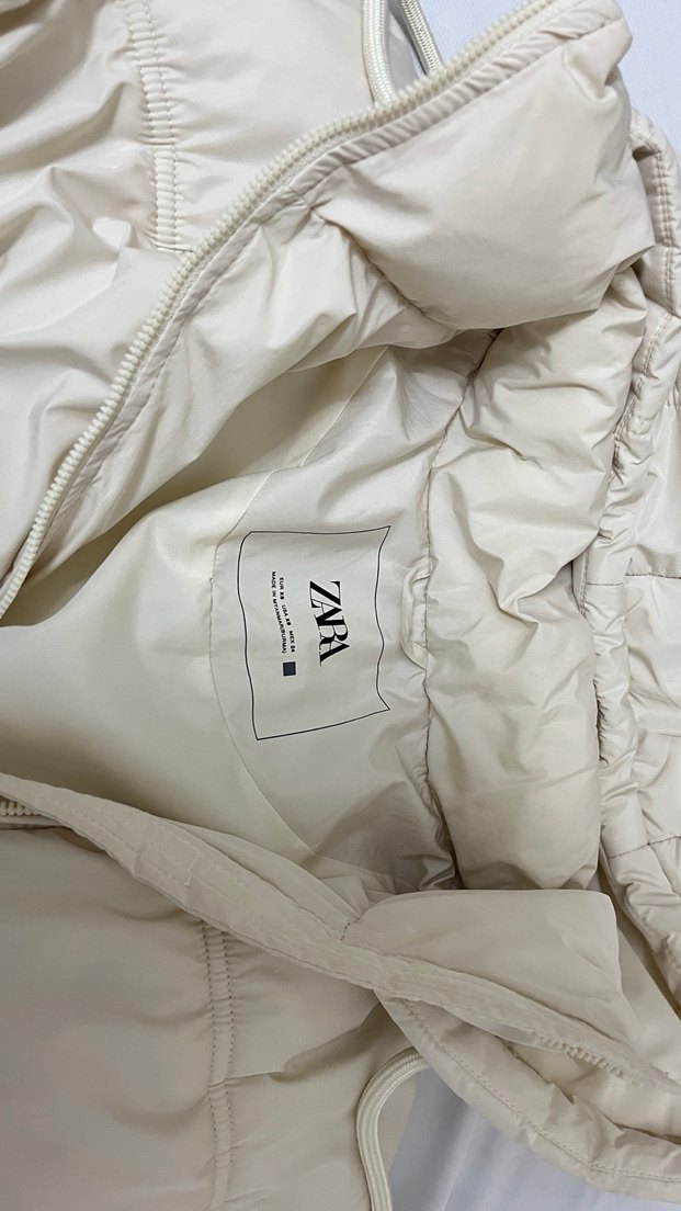 Beyaz Zara Şişme Mont - Görsel 4