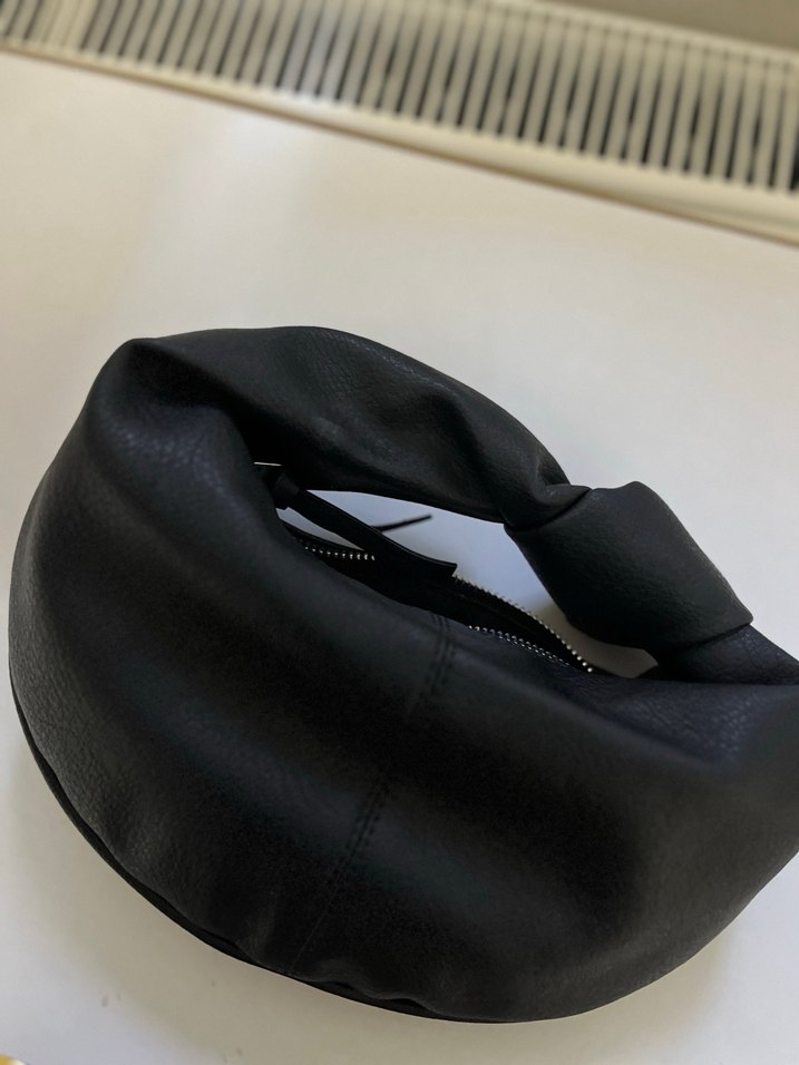 Kadın Siyah Deri El Çantası Suud marka - Görsel 3