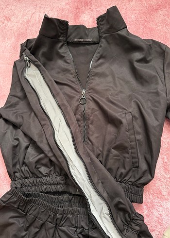 Reflektörlü  siyah eşofman takımı - Görsel 3