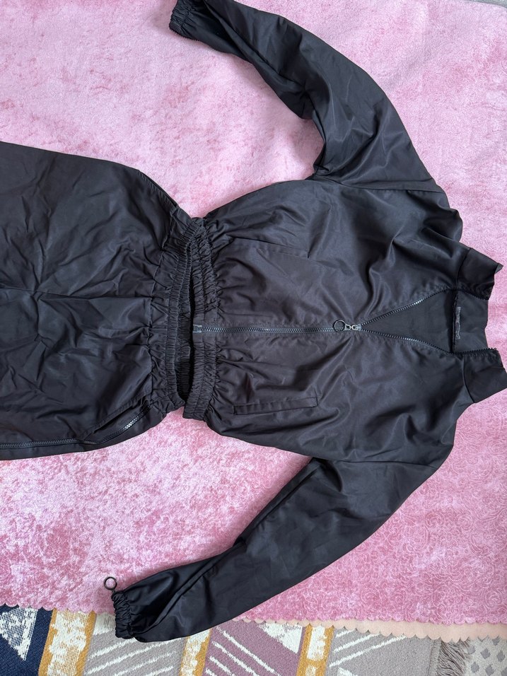 Reflektörlü  siyah eşofman takımı - Görsel 2