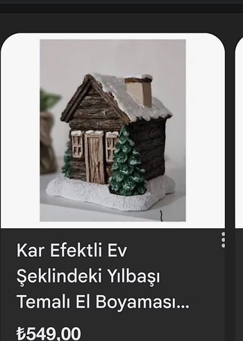 Kar Temalı Ahşap Ev Biblosu şeklinde tütsülük - Görsel 3