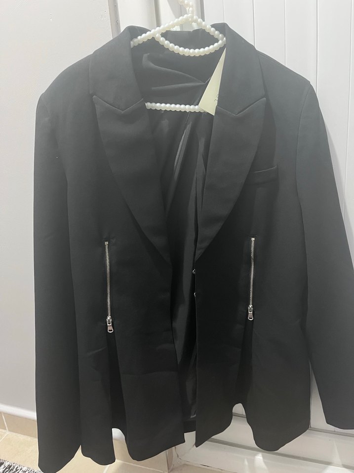 Siyah Kadın Blazer - Görsel 2