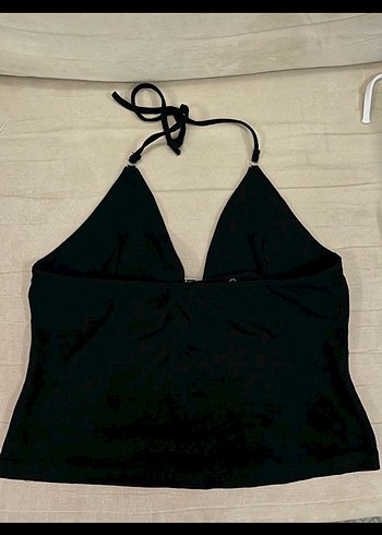 Siyah  Kemerli Halter Yaka Bustiyer - Görsel 2