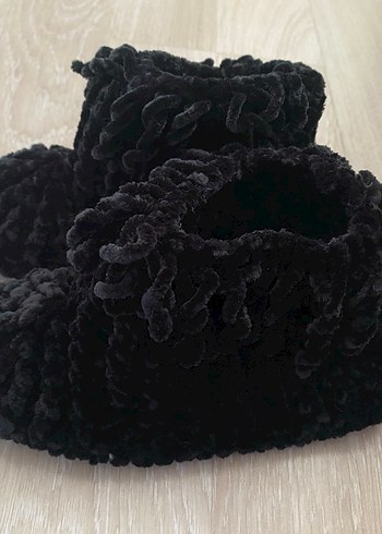 Fırfırlı kadife panduf - Görsel 2