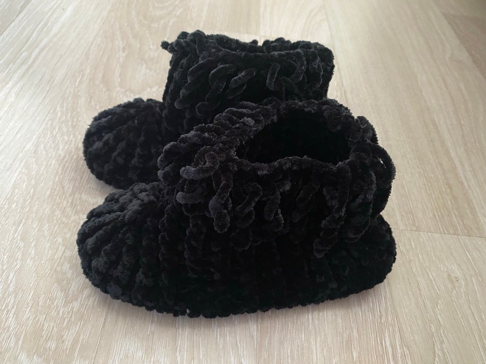 Fırfırlı kadife panduf - Görsel 2