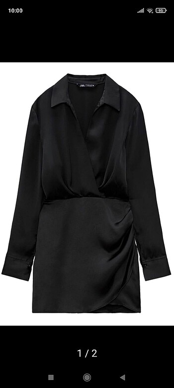 Zara Zara saten elbise