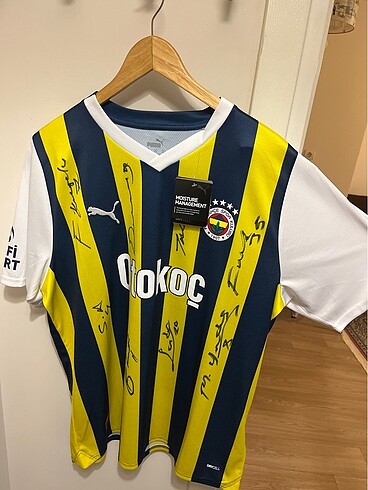 2023/2024 Orijinal 8 Futbolcu imzalı Fenerbahçe içsaha forması