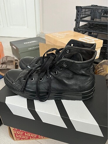 Converse Siyah deri converse