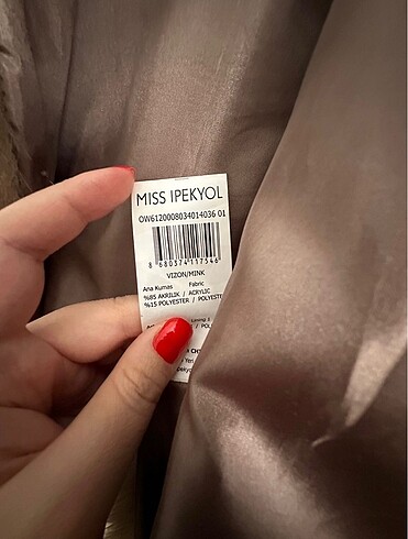 s Beden kahverengi Renk Misa İpekyol peluş kaban