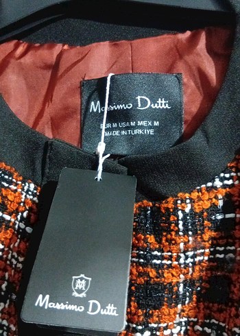 Massimo Dutti Düğmeli Turuncu Midi Kadın Ceket