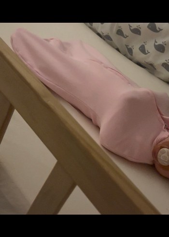 For My Baby Pembe Bebek Uyku Tulumu kundak