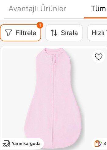 Pembe Bebek Uyku Tulumu kundak