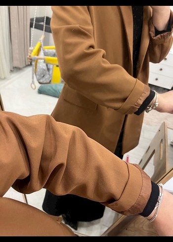 Kahverengi Kadın Blazer ceket - Görsel 2