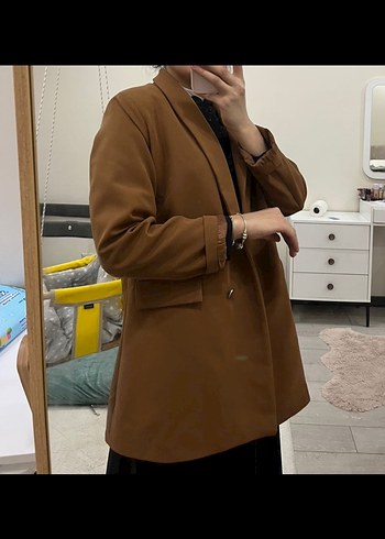 Kahverengi Kadın Blazer ceket - Görsel 4