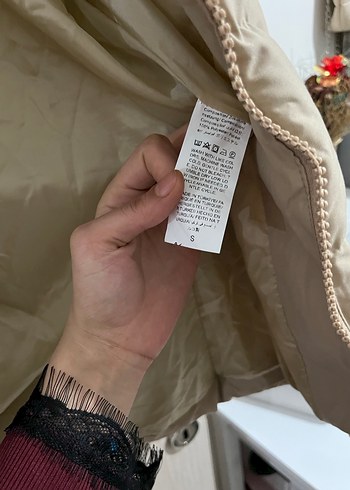 Bej Fermuarlı Kadın Kışlık Mont - Görsel 4