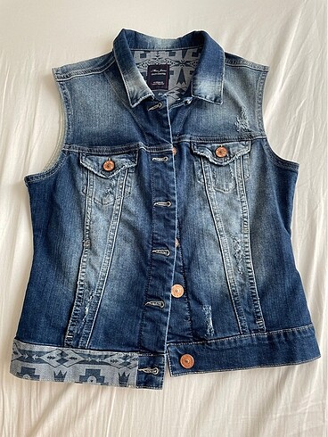 mavi jeans kot yelek