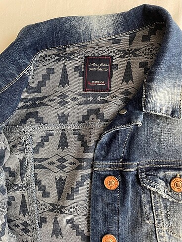 s Beden mavi jeans kot yelek