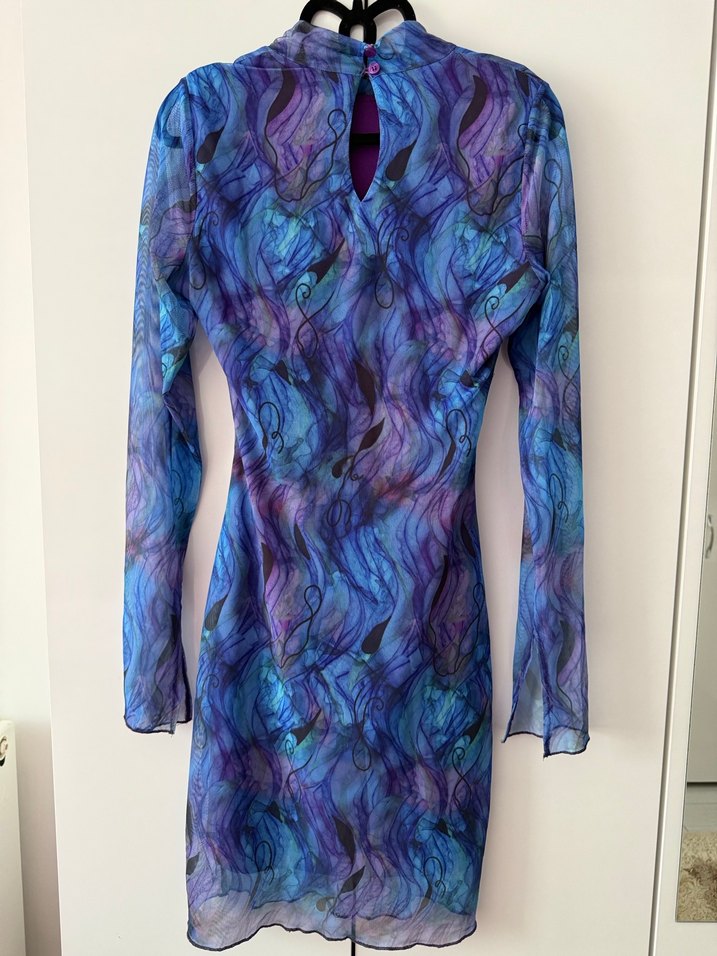 Tül astarlı elbise - Görsel 2