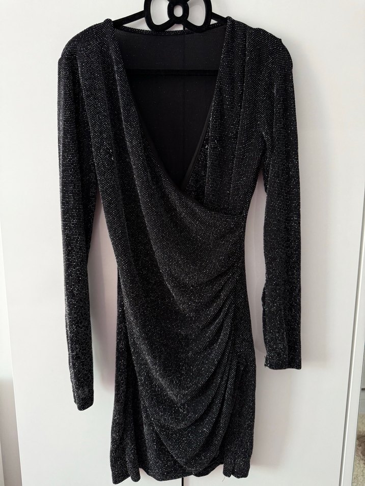 Simli Kruvaze elbise - Görsel 2