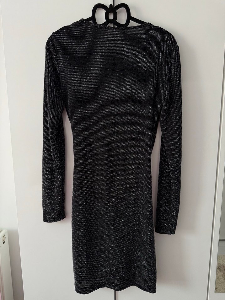 Simli Kruvaze elbise - Görsel 3