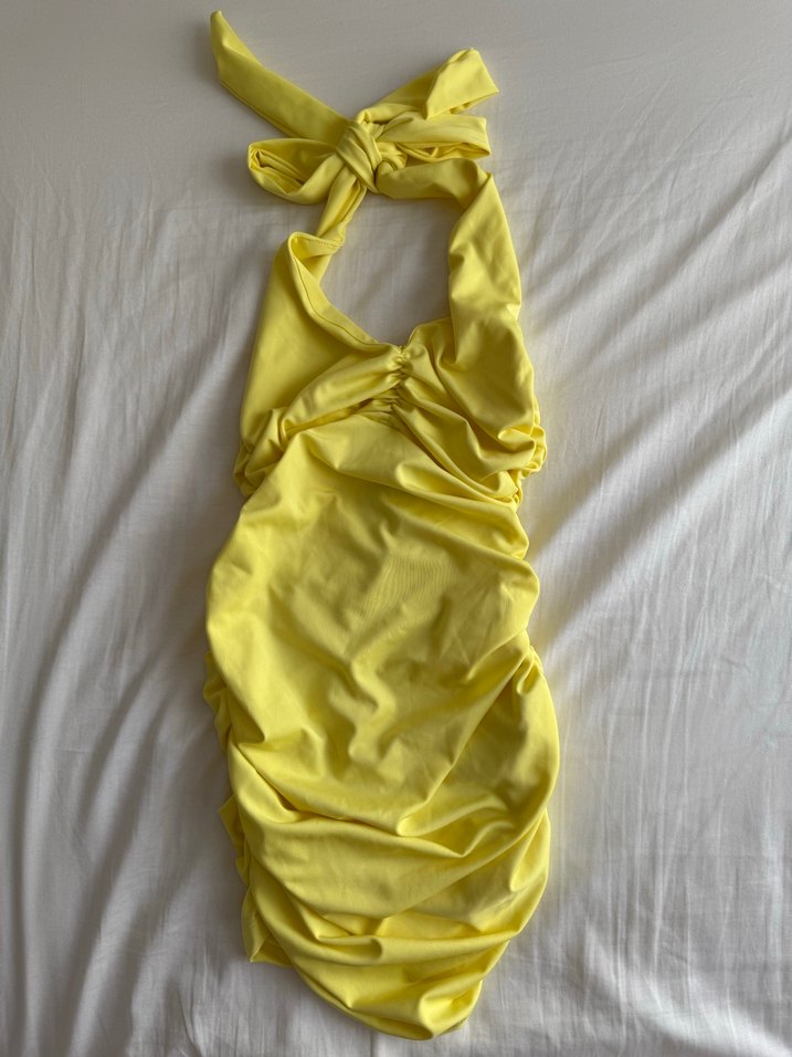 Boyundan bağlamalı elbise - Görsel 2