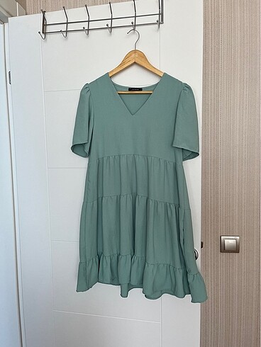 Günlük elbise su yeşili