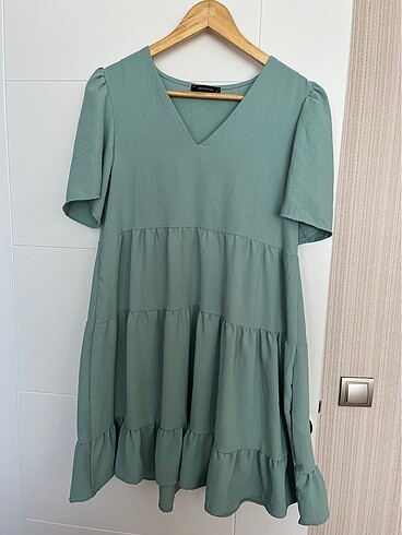 Trendyol & Milla Günlük elbise su yeşili