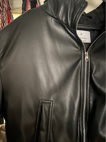 Stradivarius Stradıvarıus şık deri mont