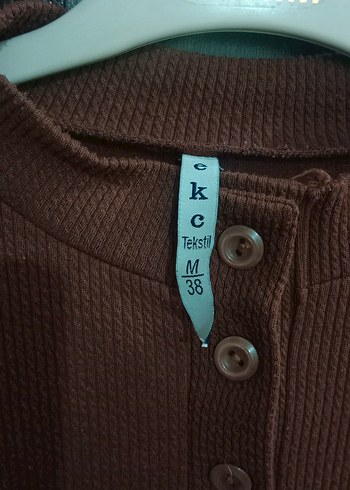 Düğmeli Uzun Kollu Kadın Triko Elbise - Görsel 3