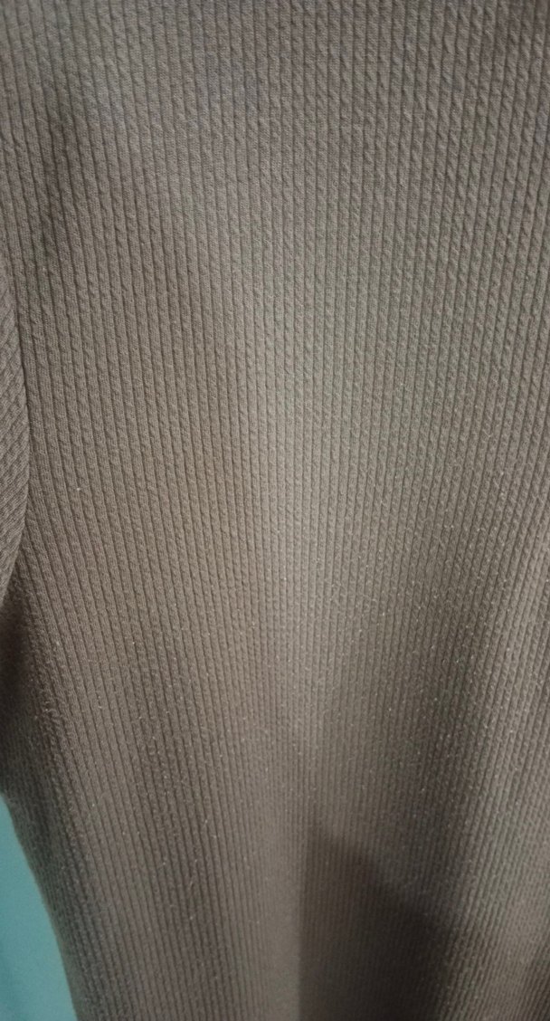 Düğmeli Uzun Kollu Kadın Triko Elbise - Görsel 4