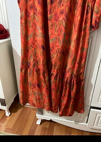 Uzun Kollu Bohem Elbise - Görsel 3