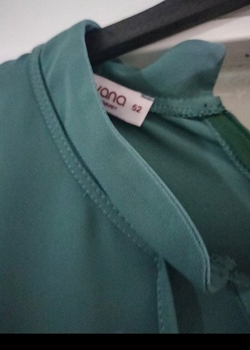 Uzun Turkuaz Salaş Nakışlı Tunik - Görsel 5