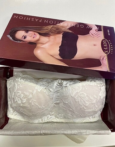 85 beden straplez dantelli sütyen - Görsel 4