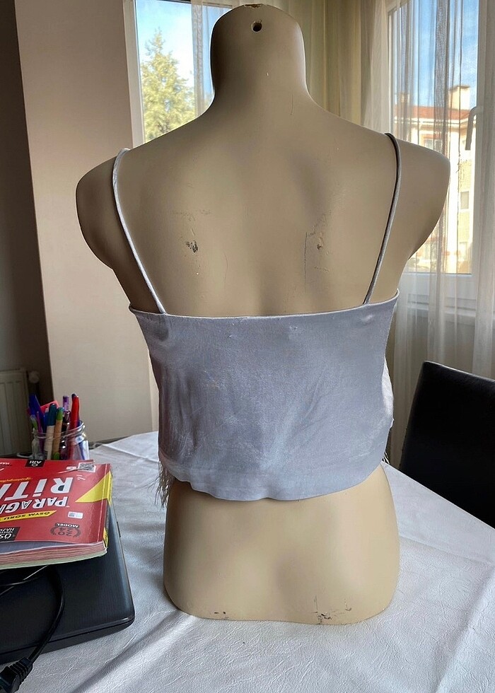 Mango xs-s beden tüllü yazlık bluz - Görsel 2