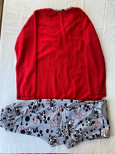 s Beden kırmızı Renk S beden polar pijama takımı